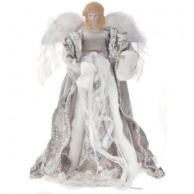 XMAS CHAMPANGE ANGEL TREE TOPPER 45CM