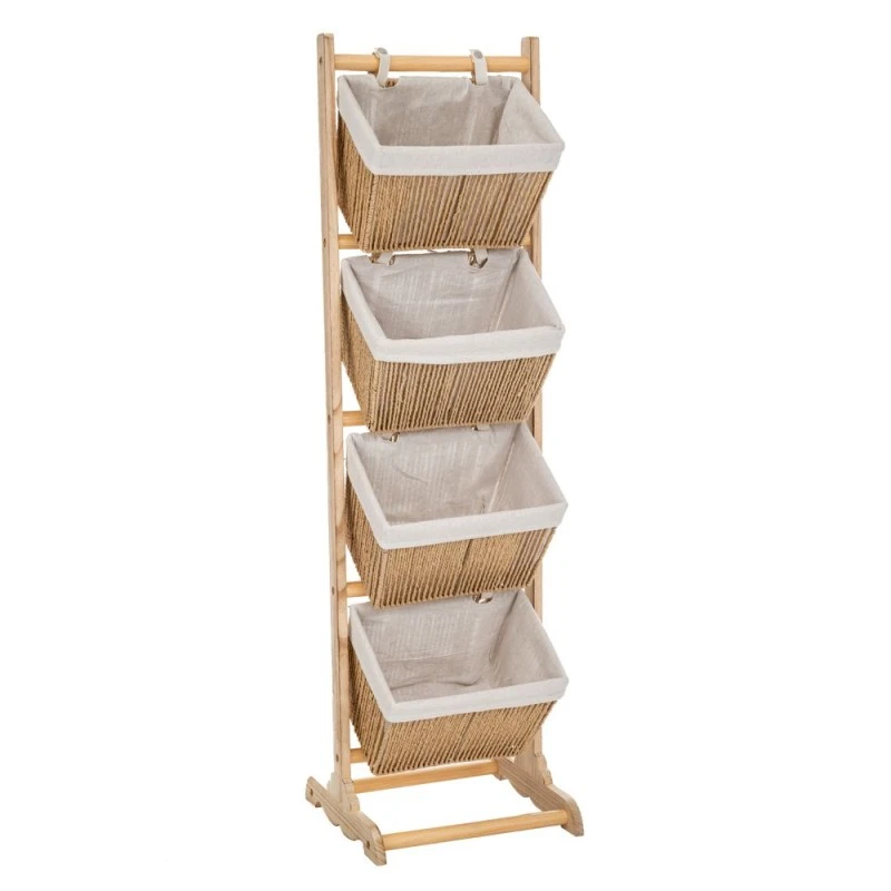 4 TIER BASKET STAND 35X35X125CM