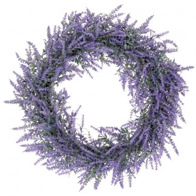 ARTIFICIAL LAVENDER WREATH 47CM