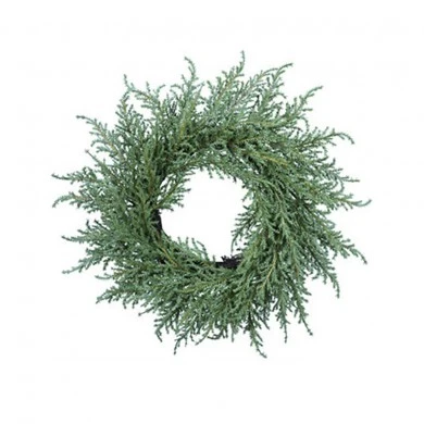 ARTIFICIAL GREEN GRASS WREATH D46CM