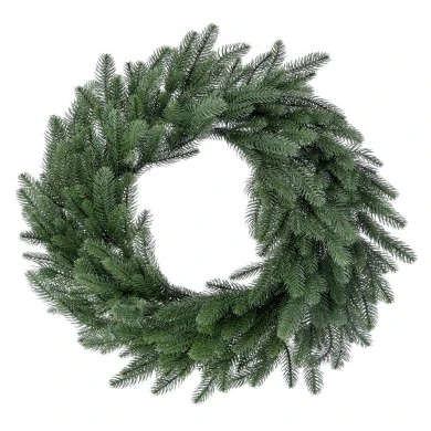CHRISTMAS WREATH 60CM WITH REAL LOOK PLASTIC FIR BRANCHES 234TIPS