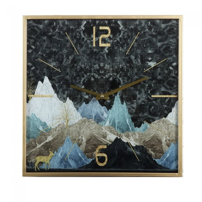 ΤΕΤΡΑΓΩΝΟ ΜΕΤΑΛΛΙΚΟ ΡΟΛΟΙ ΤΟΙΧΟΥ MOUNTAIN 40x40x4EK