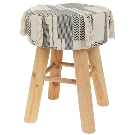 FABRIC TOP STOOL 34X48CM