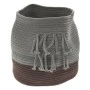 COTTON GREY BROWN BASKET D24x26CM