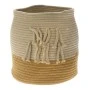 COTTON CREAM BROWN BASKET D24x29CM