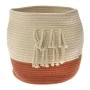 COTTON CREAM RED BASKET D24x29CM