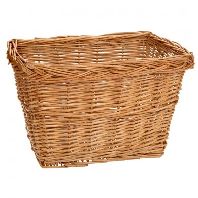 NATURAL BASKET WITH FABRIC LINING 28X20X17 CM