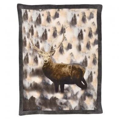 COTTON VELVET LINEN THROW 130X170CM DEERDESIGN