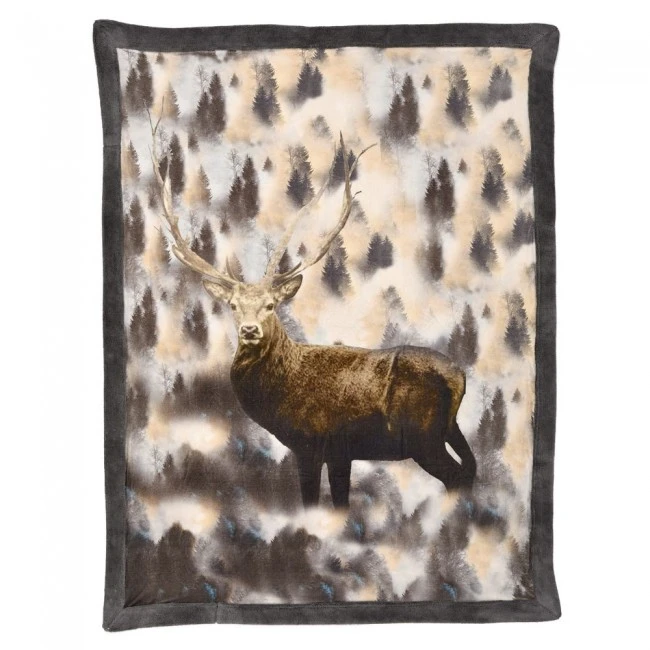 COTTON VELVET LINEN THROW 130X170CM DEERDESIGN