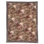 COTTON VELVET LINEN THROW 130X170CM FLOWERS DESIGN