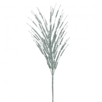 SLATE GREEN GLITTER PINE STEM 60CM