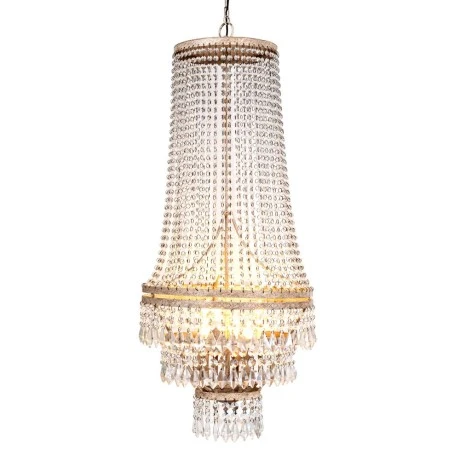VINTAGE CHANDELIER WIΤΗ CRYSTALS 6 LIGHTS D45Χ115CM