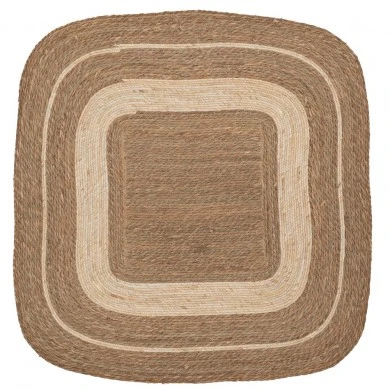 NATURAL ROPE SQUARE CARPET 180X180CM