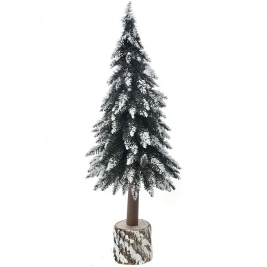 NATURAL TRUNK SNOWY CHRISTMAS TREE 100CM