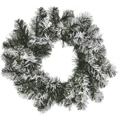 SNOWY CHRISTMAS WREATH 50CM