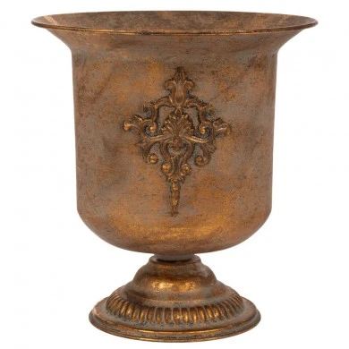 DECO GOLD METAL AMPHORA VASE 30,5X30,5X32,5CM