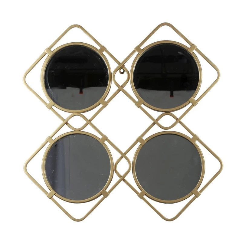 ROUND GOLD METAL MIRROR 60x60x3cm