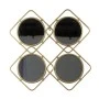 ROUND GOLD METAL MIRROR 60x60x3cm