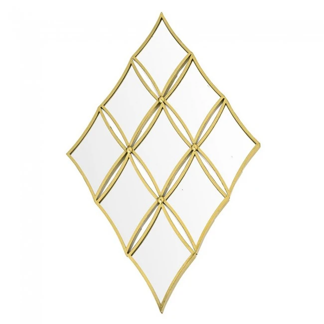 GOLD METAL FRAME WALL MIRROR 58X95 CM