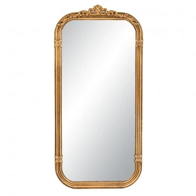 GOLD METAL WALL MIRROR 61X3,5X123CM