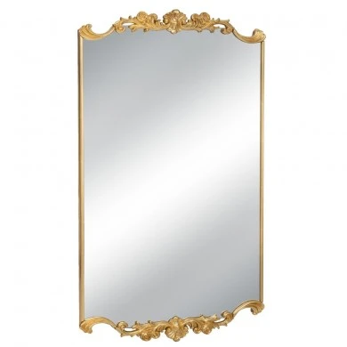 VINTAGE GOLD MDF AND RESIN WALL MIRROR 60X3,5X101CM