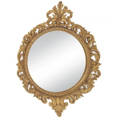 DECO VINTAGE ROUND WALL MIRROR 33,5Χ4X45CM