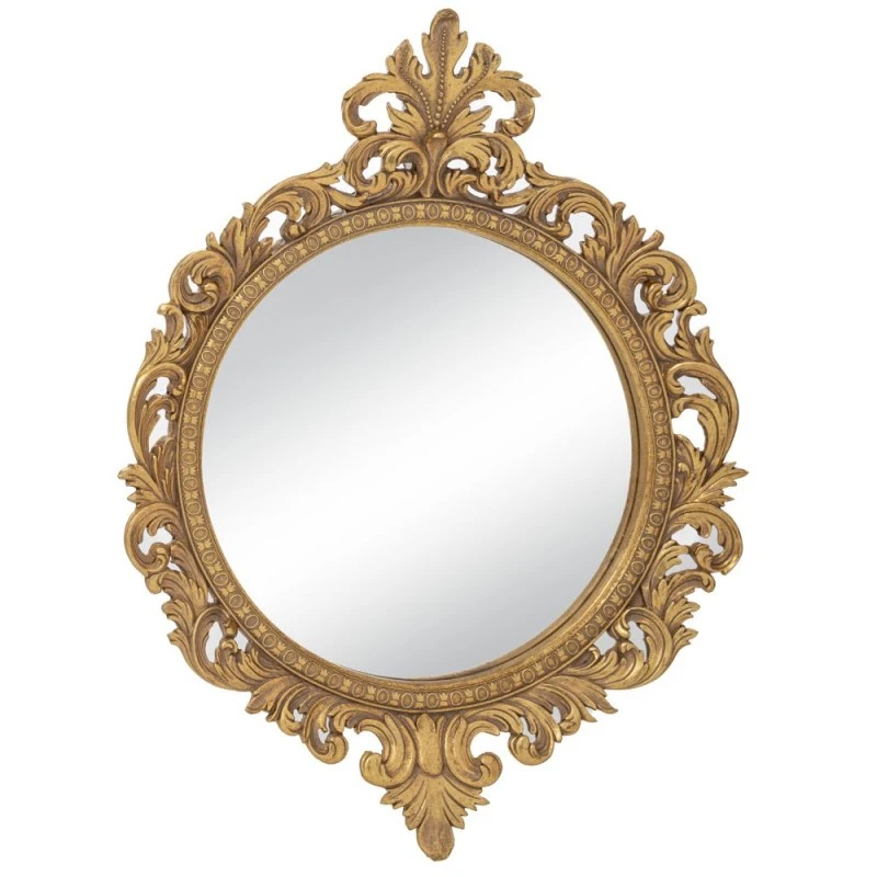 DECO VINTAGE ROUND WALL MIRROR 33,5Χ4X45CM