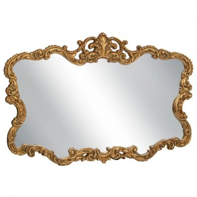 VINTAGE GOLD PU REPOUSSE WALL MIRROR 96X4X67CM