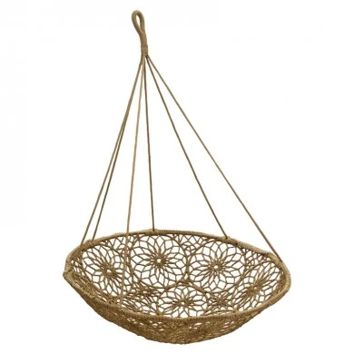 Hammock seat Baylee  pakoworld rope beige-brown D102x140cm