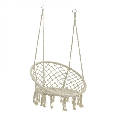 Hammock seat Eventful pakoworld rope beige 82x82x133cm