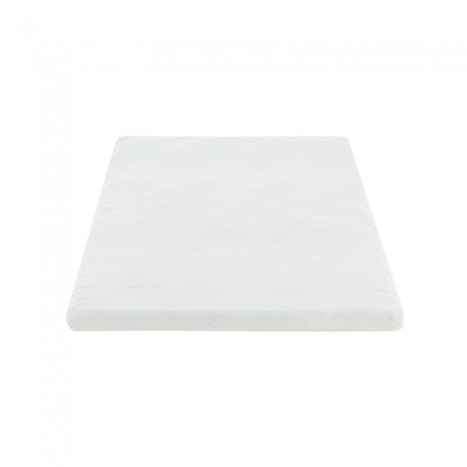 Ανώστρωμα Casmeriane pakoworld λευκό ύφασμα-memory foam 90x190x5εκ