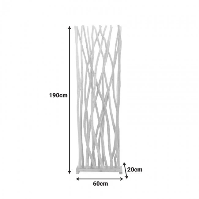 Decorative floor Jati pakoworld teak wood in natural shade 60x20x190cm