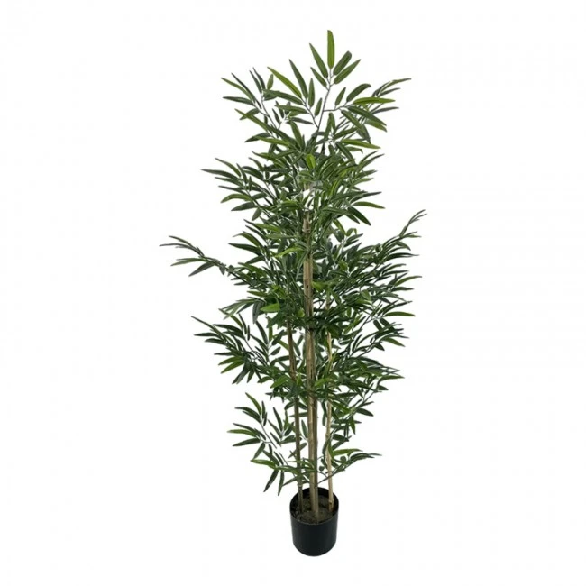Decorative plant Bamboo in a pot Inart green pp H150cm