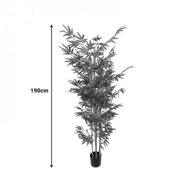 Decorative plant Bamboo in a pot Inart green pp H190cm