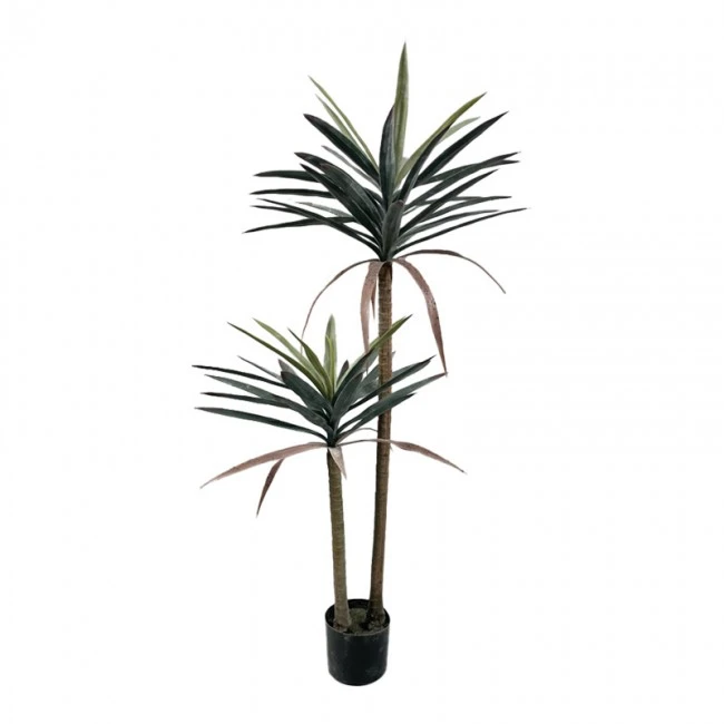 Decorative plant Dracaena palm in a pot Inart green pp H125cm