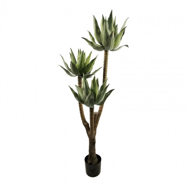Decorative plant Lotus in a pot Inart green pp H150cm