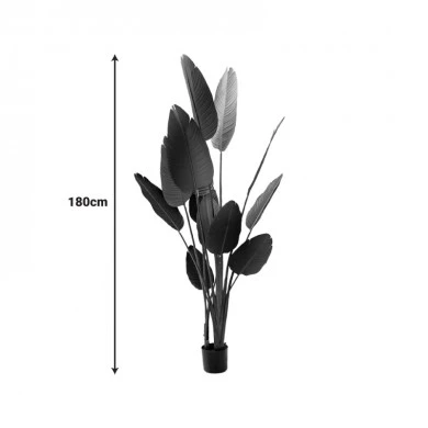 Decorative plant Palm tree in a pot Inart green pp H180cm