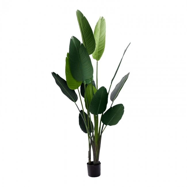 Decorative plant Palm tree in a pot Inart green pp H180cm