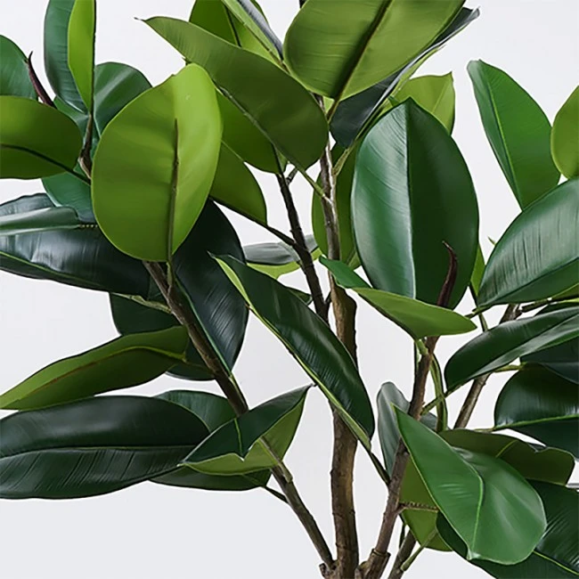Decorative plant in pot Ficus Lyrata Inart green D70x130cm