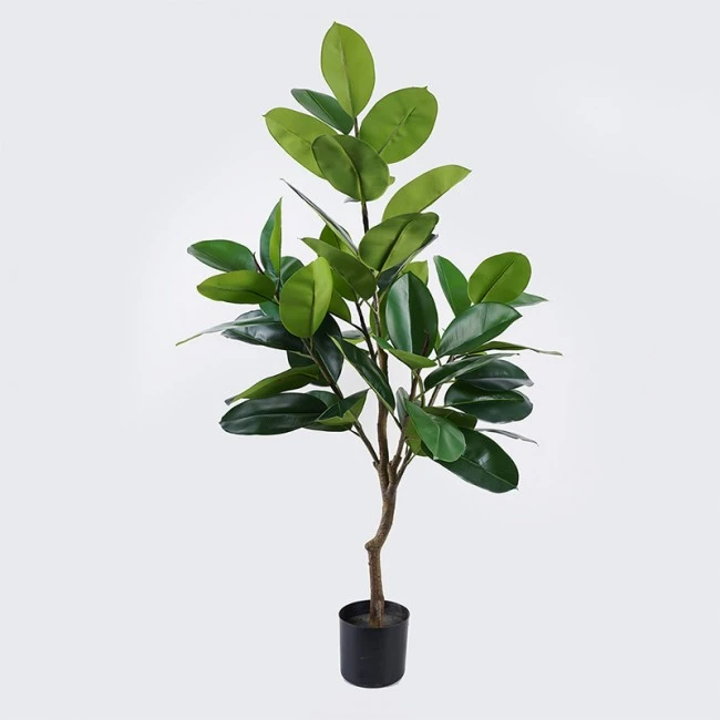 Decorative plant in pot Ficus Lyrata Inart green D70x130cm