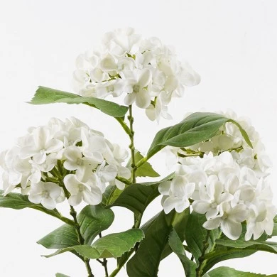Decorative plant in a pot Hydrangea Inart white D35x50cm