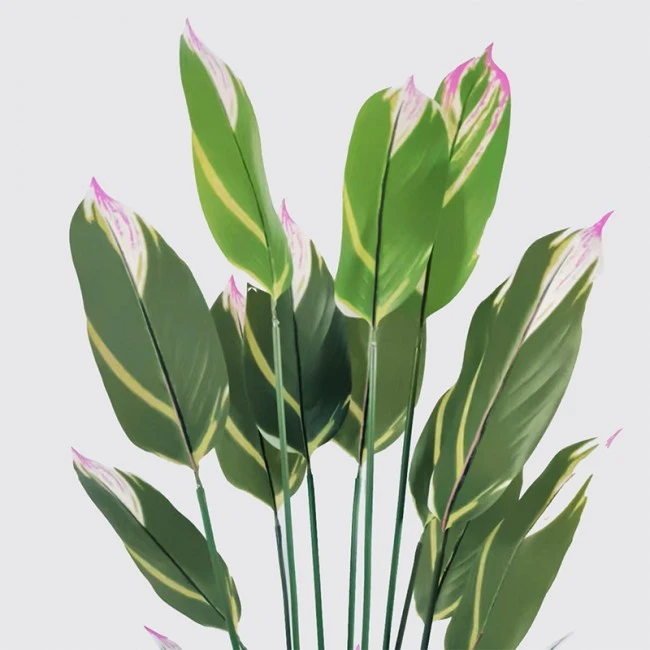 Ornamental plant in pot Lucky Inart green D80x180cm