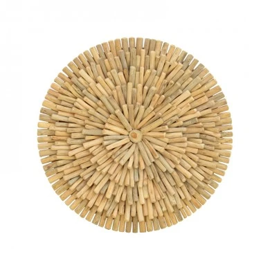 Wall decorative Decofy Inart drift wood in natural color D60x5cm
