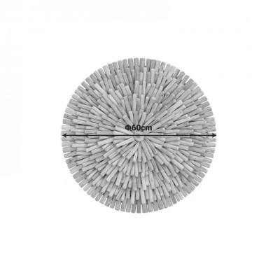 Wall decorative Decofy Inart drift wood in natural color D60x5cm