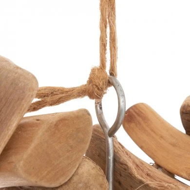 Wall heart deco Herea pakoworld in natural color 36x4.5x37cm