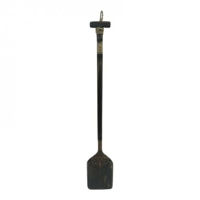 Wall decorative paddle Boon Inart mahogany wood in black-natural color 20χ3x120cm