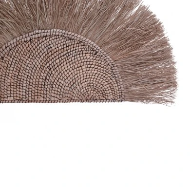 Nairone Inart seagrass-abaca wall decoration in natural color 85x105x10cm