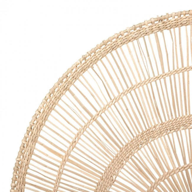 Wall deco Padma pakoworld pe rattan in natural color 60.7x1.5x35.5cm