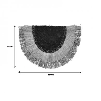 Pedrine Inart seagrass-abaca wall decoration in natural color 85x60x6cm