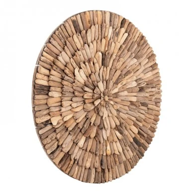 Wall decoration Wargrene pakoworld natural drift wood D100x6cm